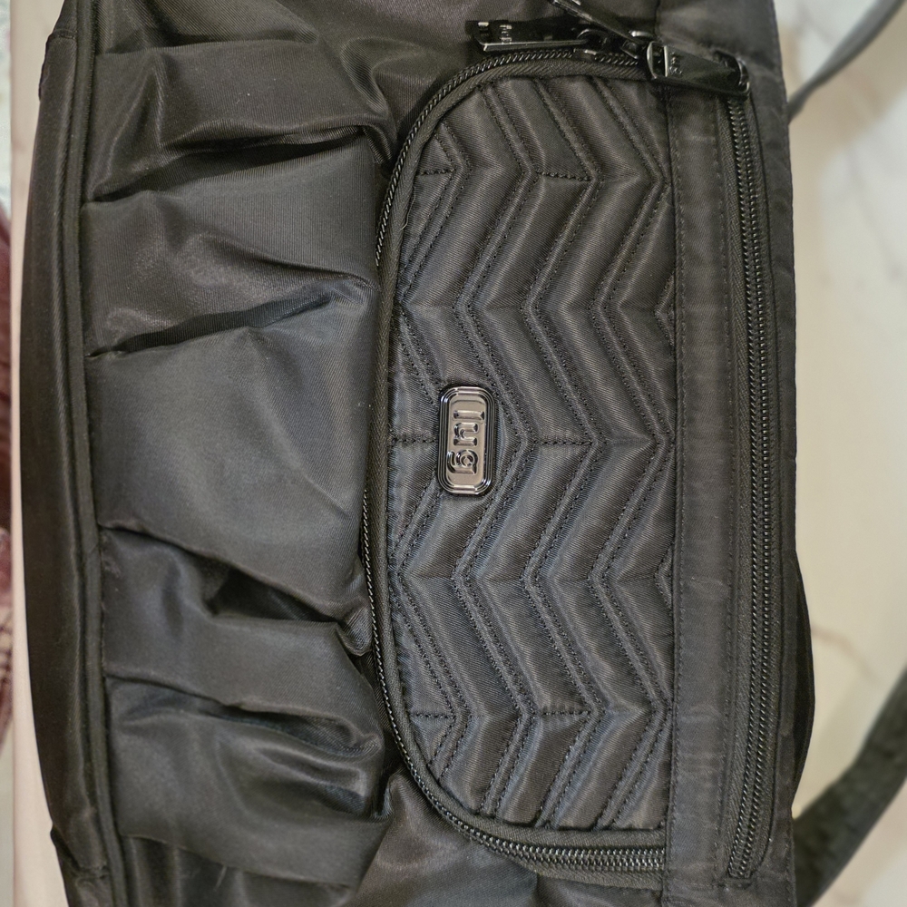 Sleek Black Chevron Belt Bag